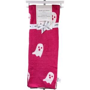 NEW! Cupcakes and Cashmere Halloween Hot PINK Ghost Blanket Viral‎ Tik Tok 50x70